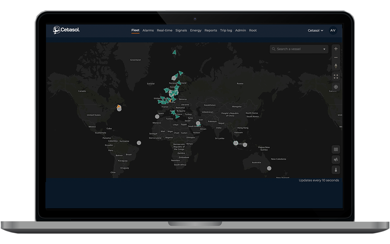 Vessel Monitoring System feature