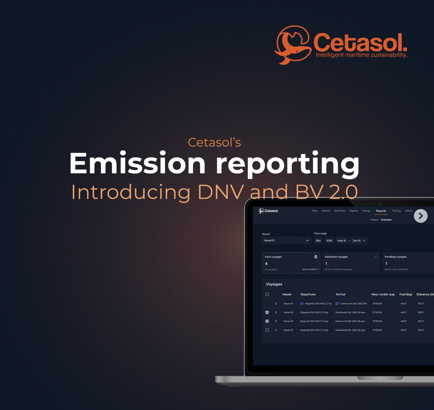 Cetasol Launches Regulatory Emission Reporting