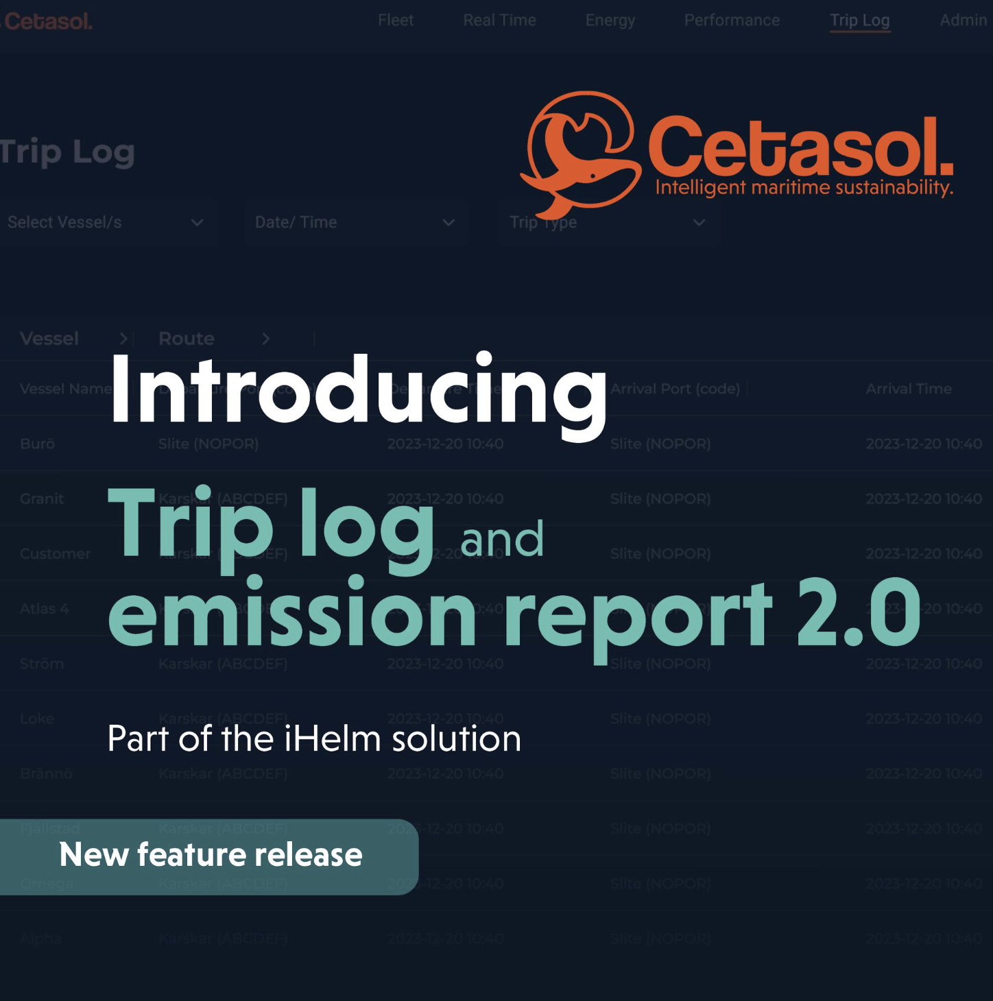 New feature release: trip log and Emission report 2.0